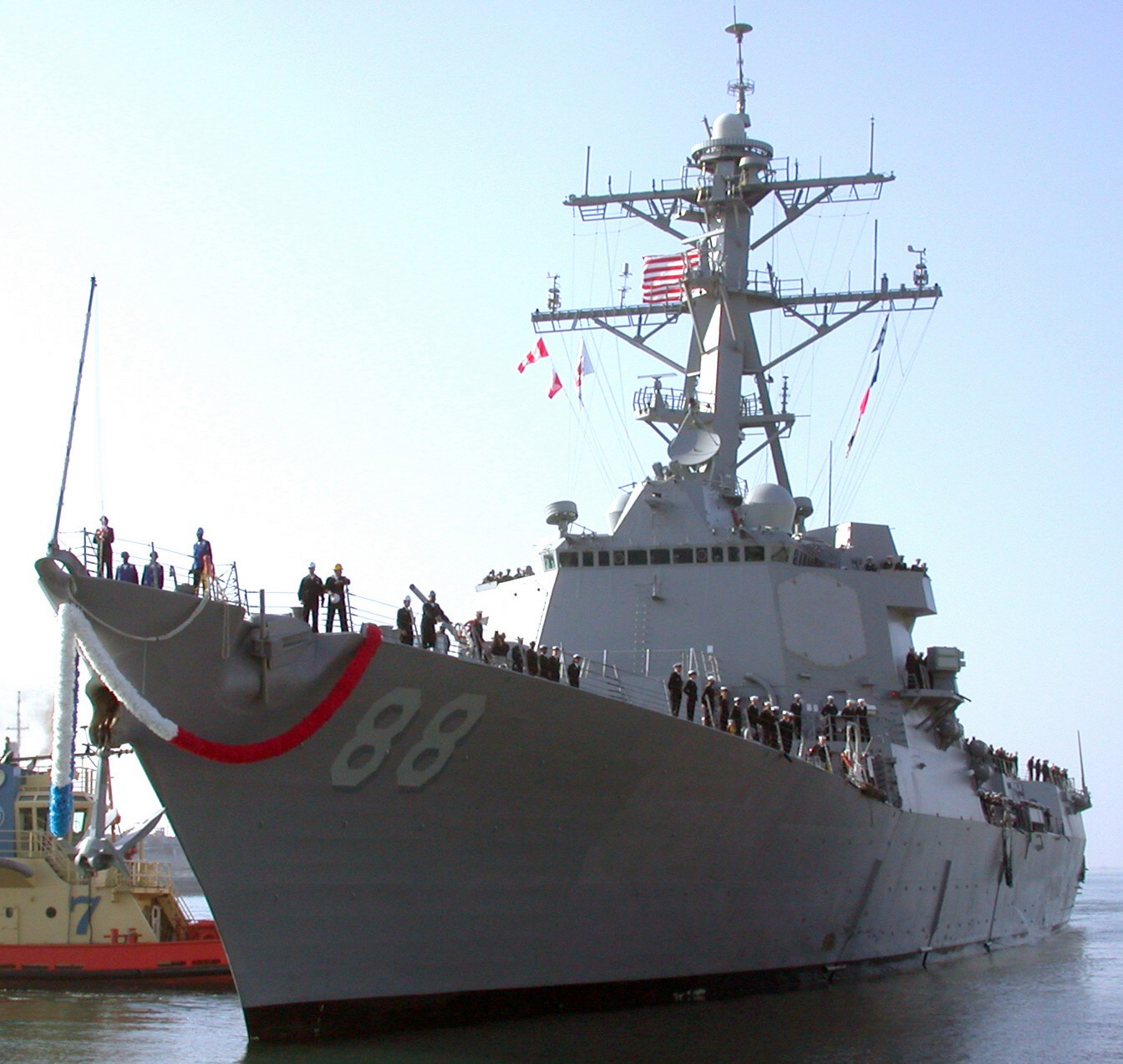 ddg-88 uss preble arleigh burke class guided missile destroyer arriving san diego 15