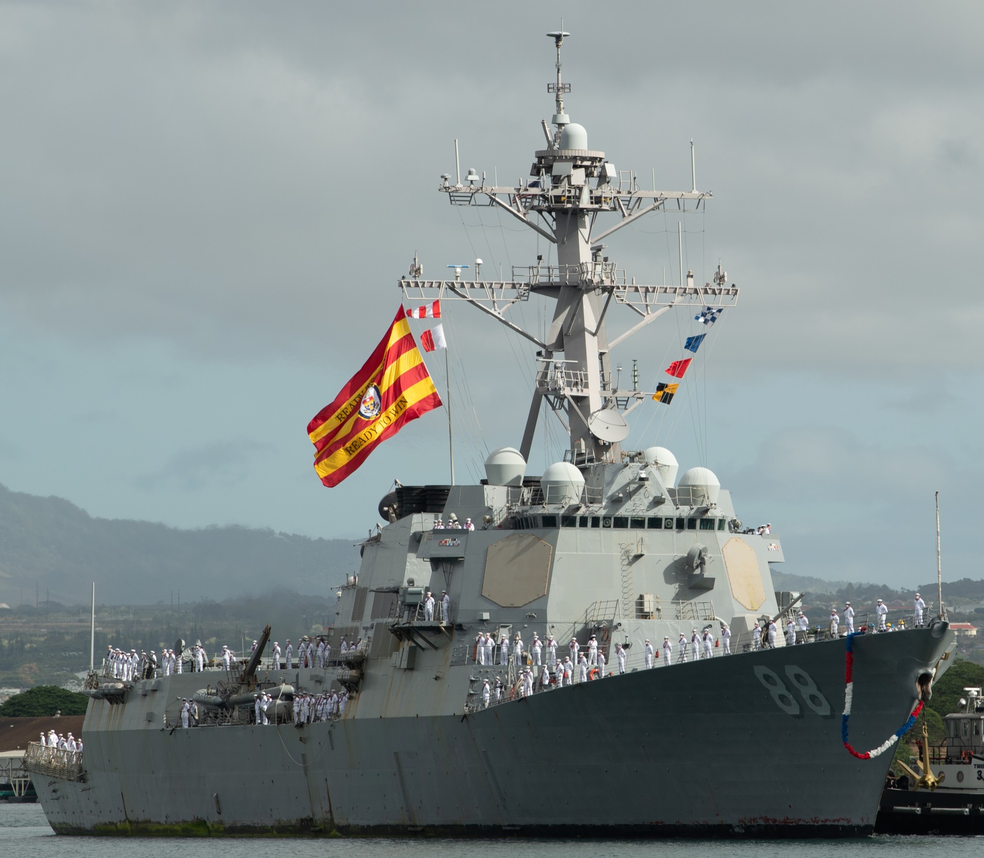 ddg-88 uss preble arleigh burke class guided missile destroyer pearl harbor hickam hawaii 86