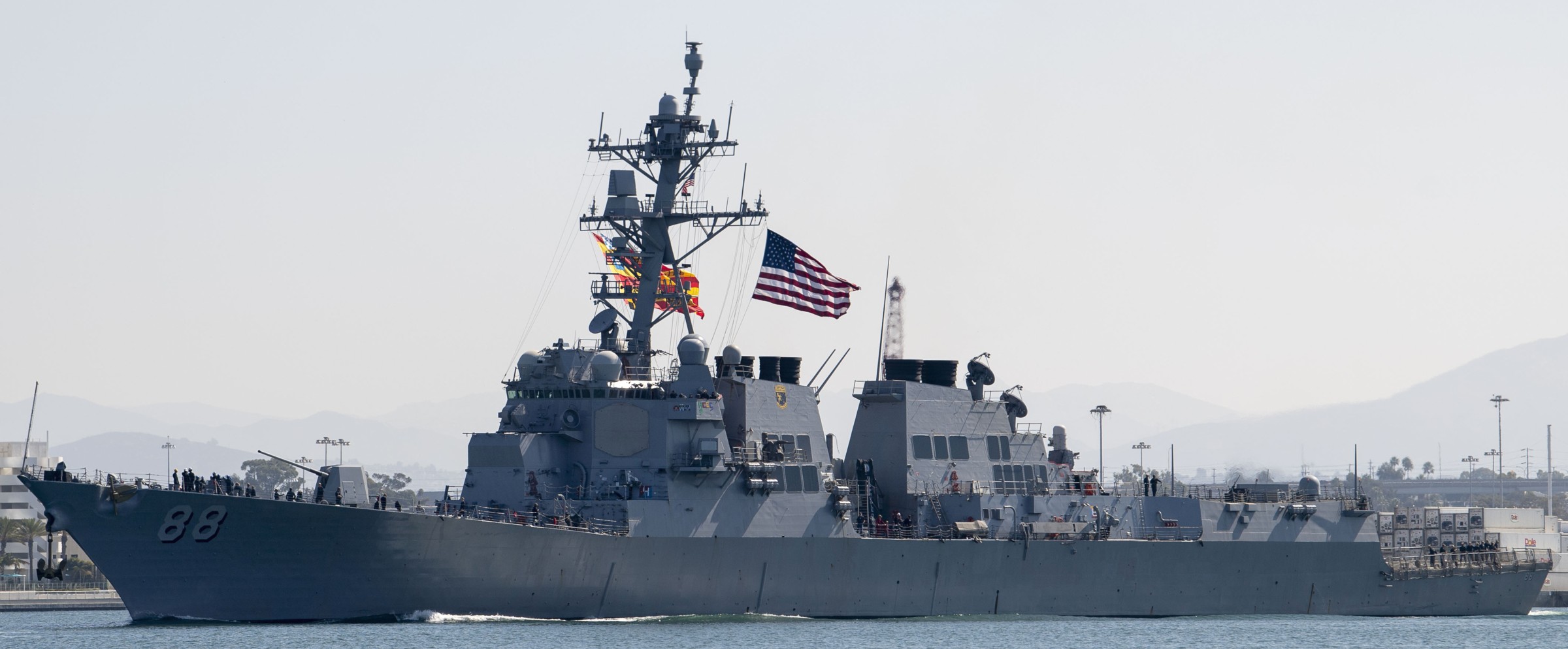 ddg-88 uss preble arleigh burke class guided missile destroyer departing san diego yokosuka 2024 94