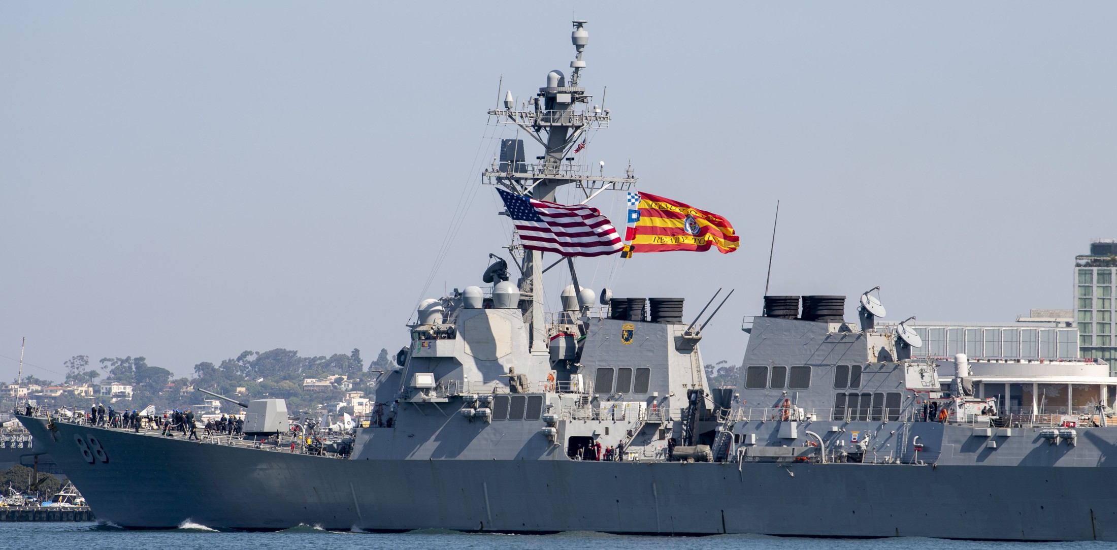 ddg-88 uss preble arleigh burke class guided missile destroyer departing naval base san diego 2024 95