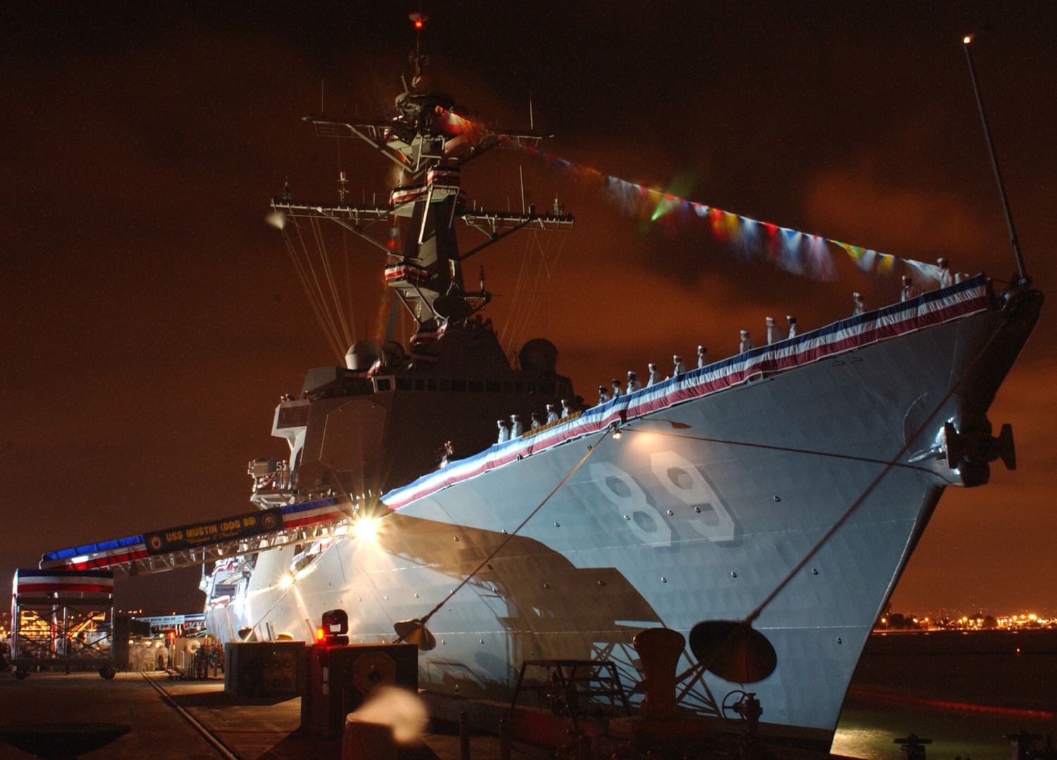 ddg-89 uss mustin arleigh burke class guided missile destroyer aegis commissioning nas north island san diego california 09