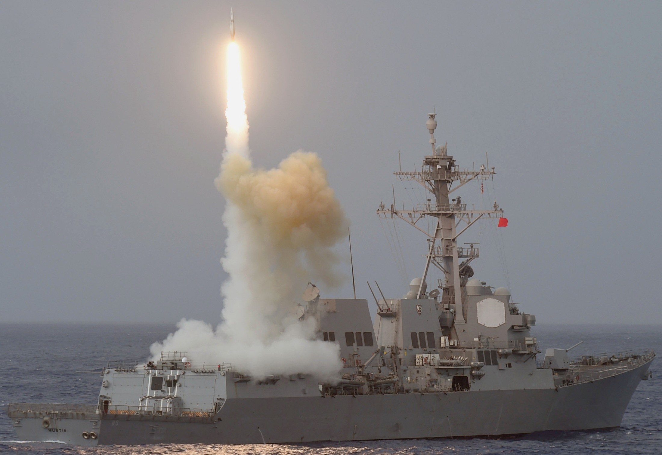 ddg-89 uss mustin arleigh burke class guided missile destroyer standard sm-2mr rim 64