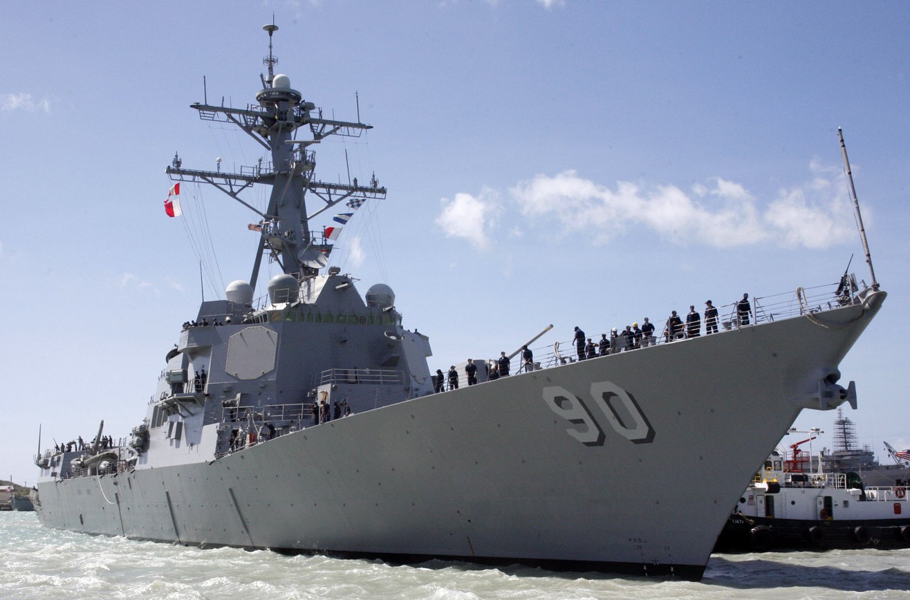 ddg-90 uss chafee arleigh burke class guided missile destroyer naval base guam apra 13