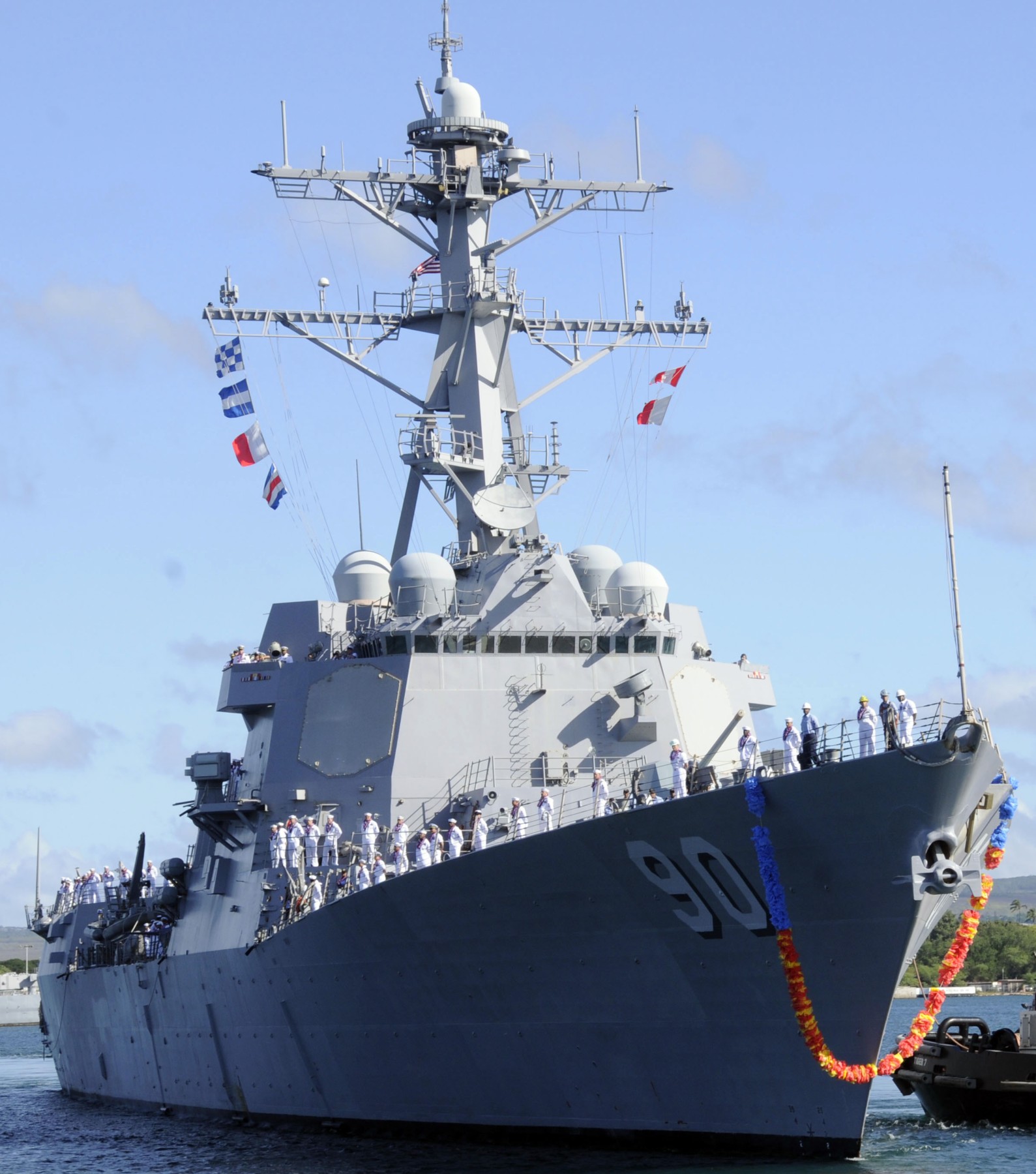 ddg-90 uss chafee arleigh burke class guided missile destroyer naval station pearl harbor hawaii 23