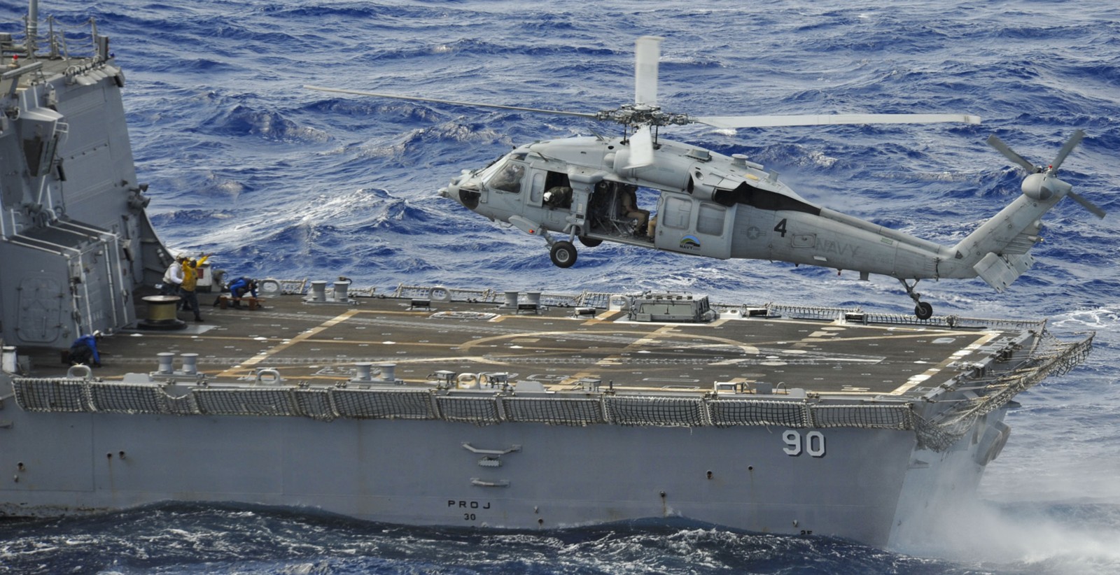 ddg-90 uss chafee arleigh burke class guided missile destroyer mh-60s seahawk 42