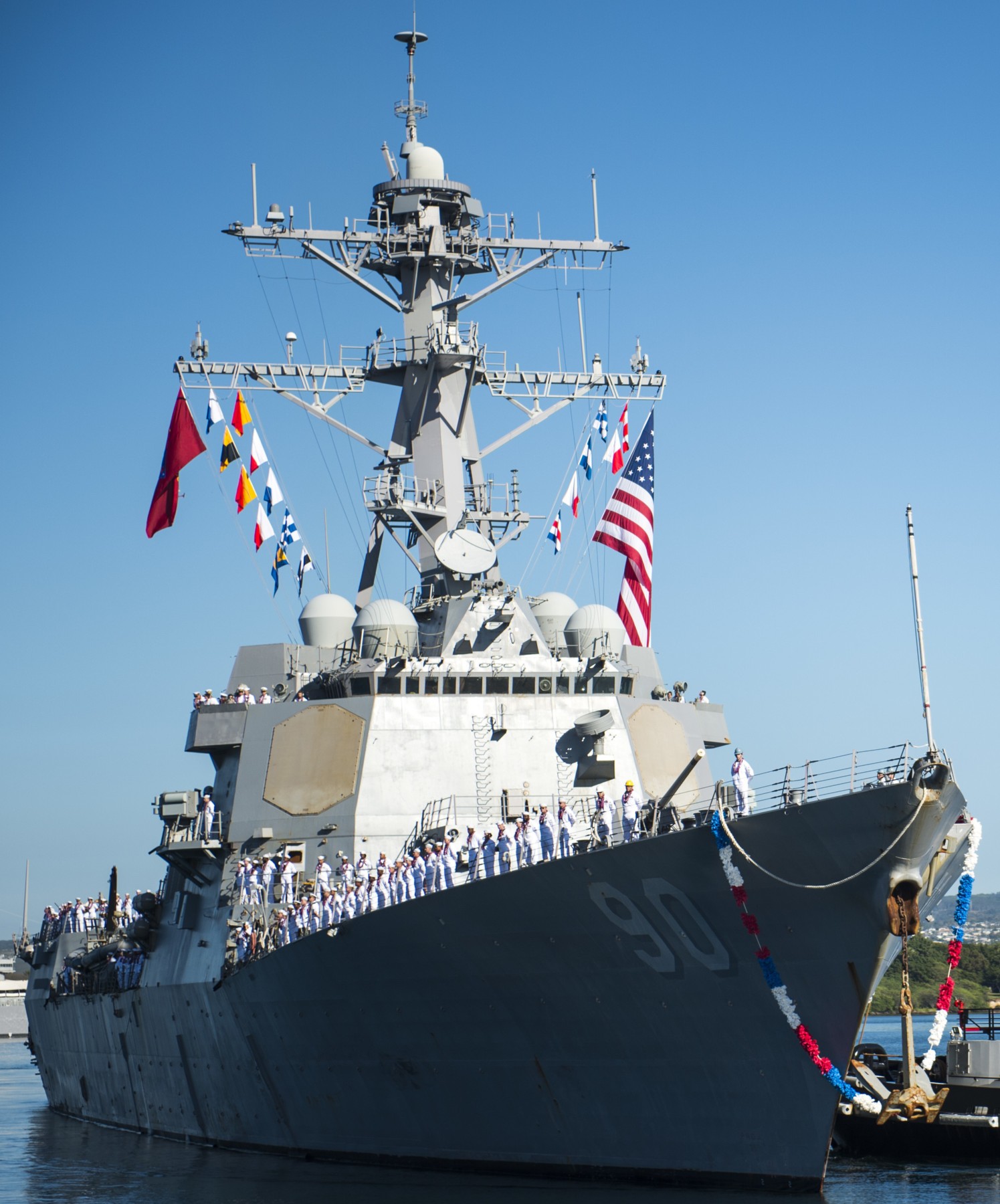 ddg-90 uss chafee arleigh burke class guided missile destroyer joint base pearl harbor hickam hawaii 2018 61