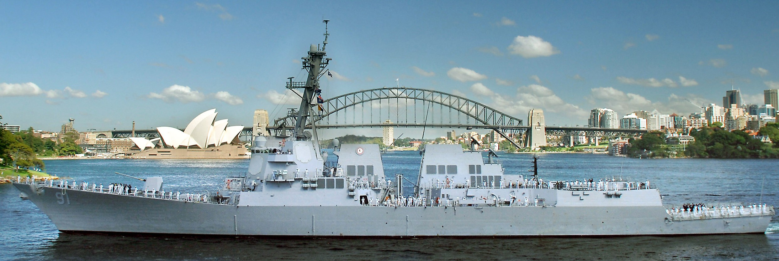 ddg-91 uss pinckney arleigh burke class guided missile destroyer sydney australia 2006