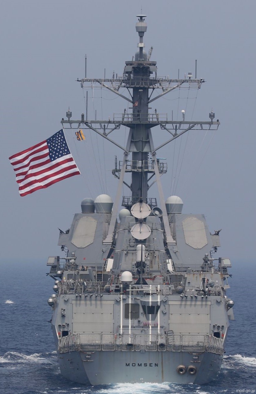 ddg-92 uss momsen arleigh burke class guided missile destroyer south china sea 2022