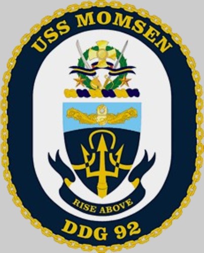 ddg-92 uss momsen insignia crest patch badge arleigh burke class guided missile destroyer 02x