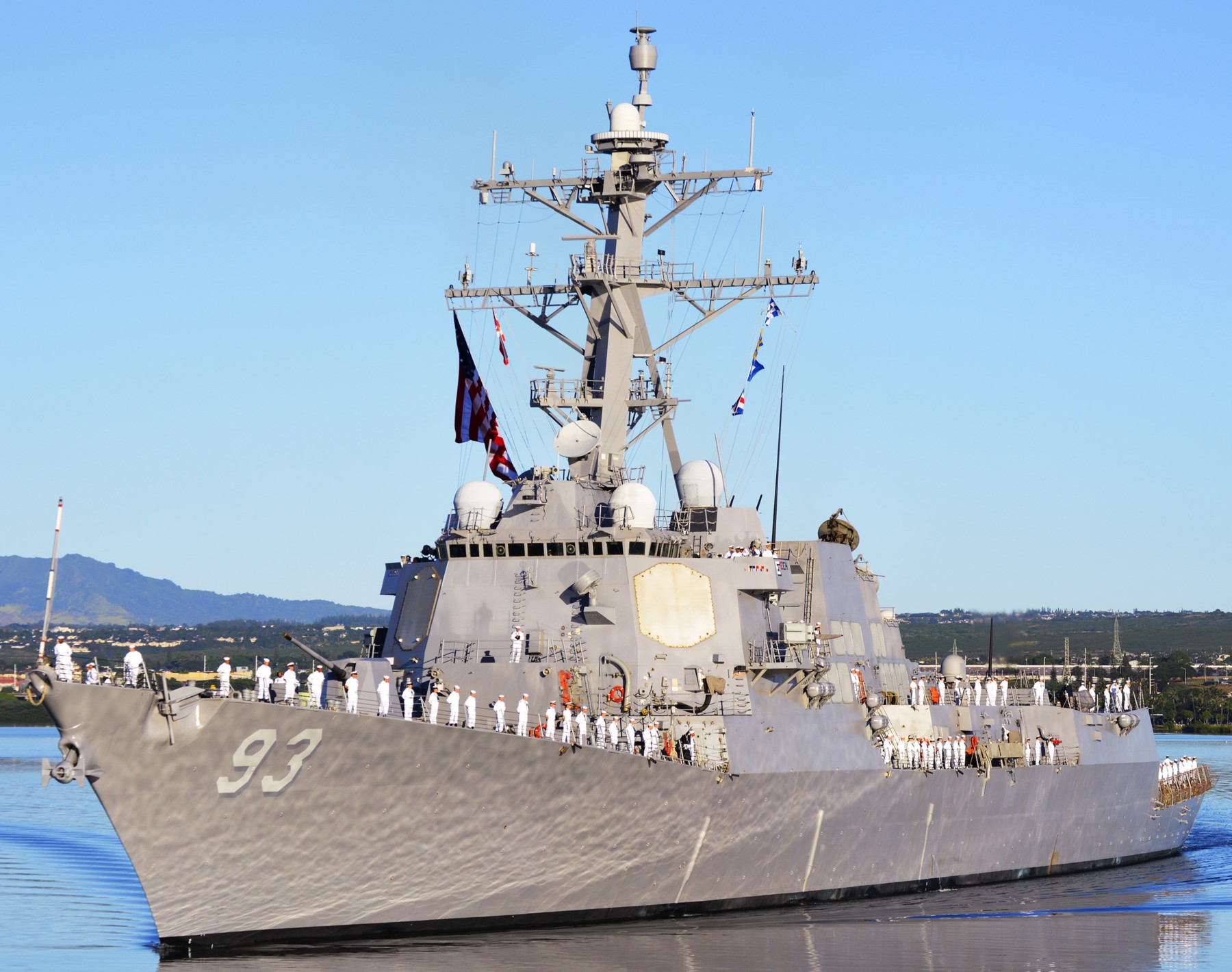 ddg-93 uss chung-hoon arleigh burke class guided missile destroyer pearl harbor remembrance 2014