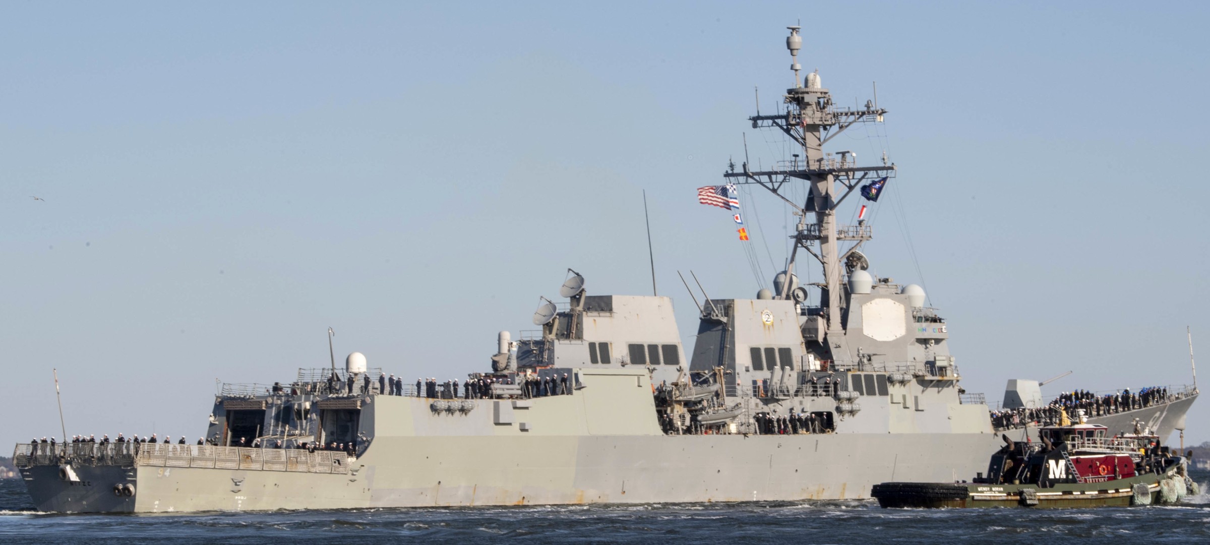 ddg-94 uss nitze arleigh burke class guided missile destroyer departing norfolk 2019