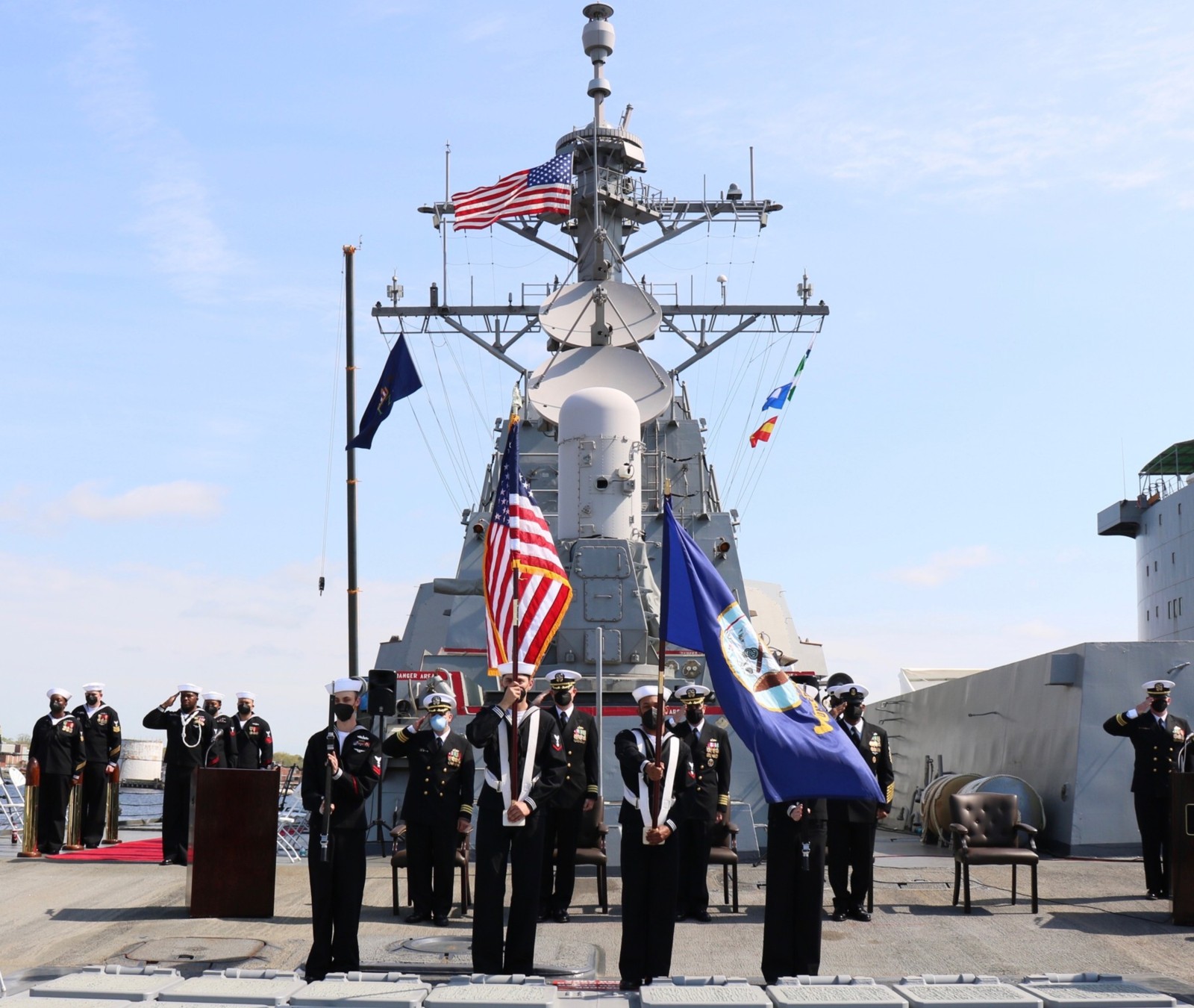 ddg-94 uss nitze arleigh burke class guided missile destroyer change of command 64