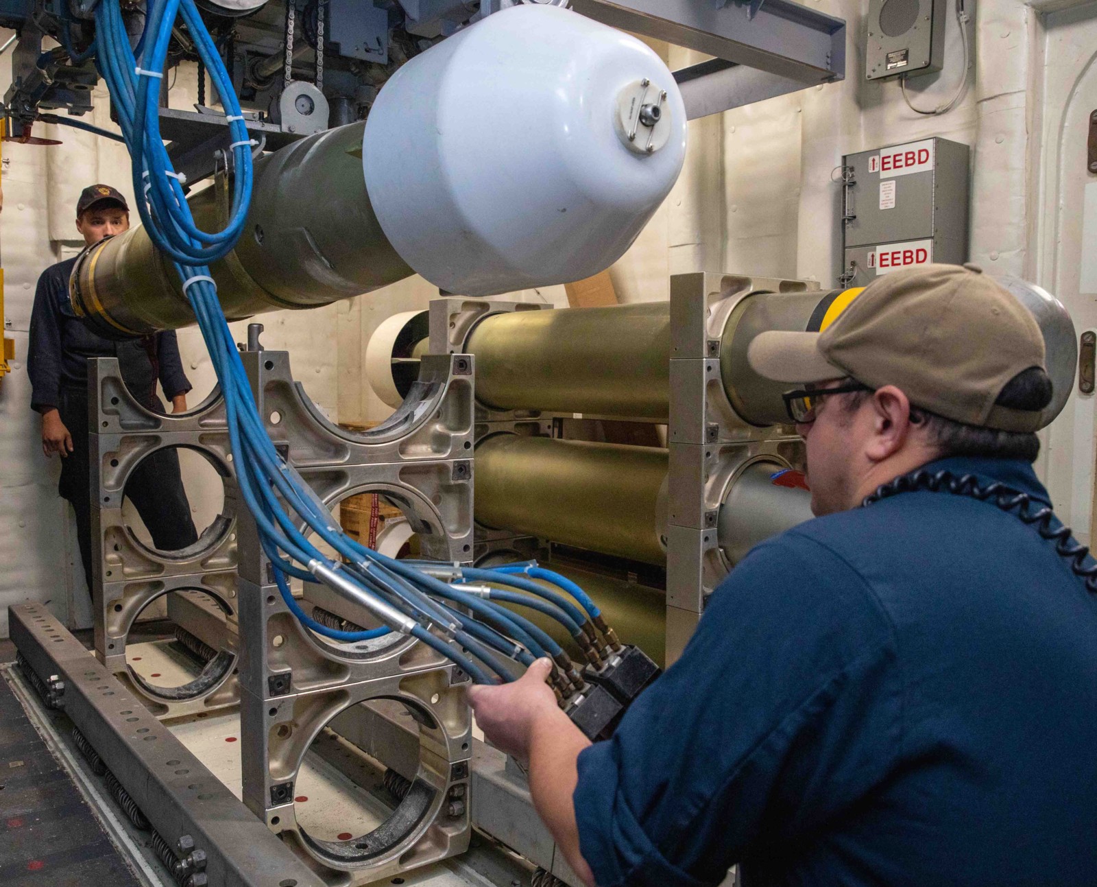 ddg-94 uss nitze arleigh burke class guided missile destroyer torpedo storage room 80