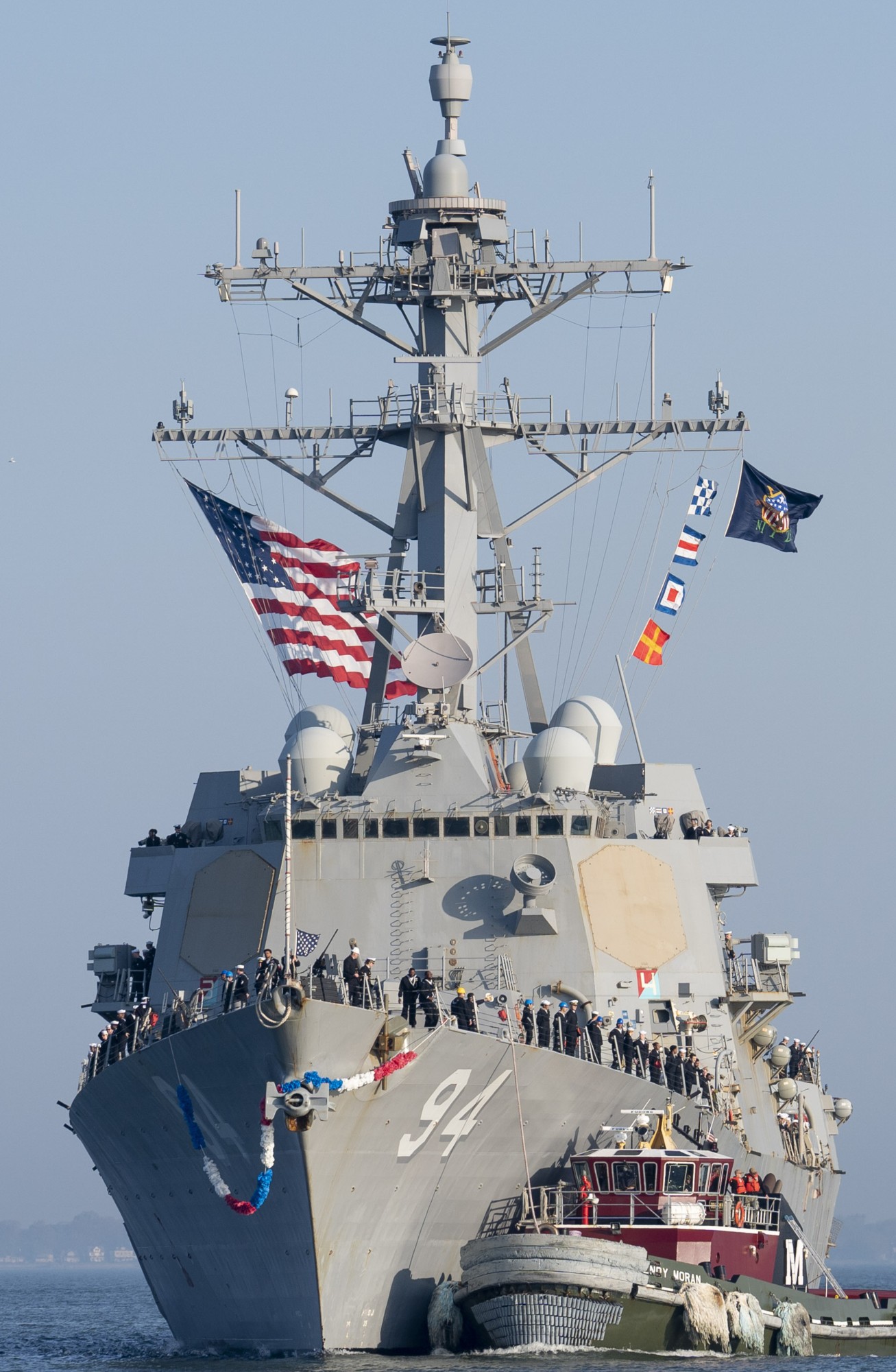 ddg-94 uss nitze arleigh burke class guided missile destroyer aegis returning naval station norfolk virginia 2023