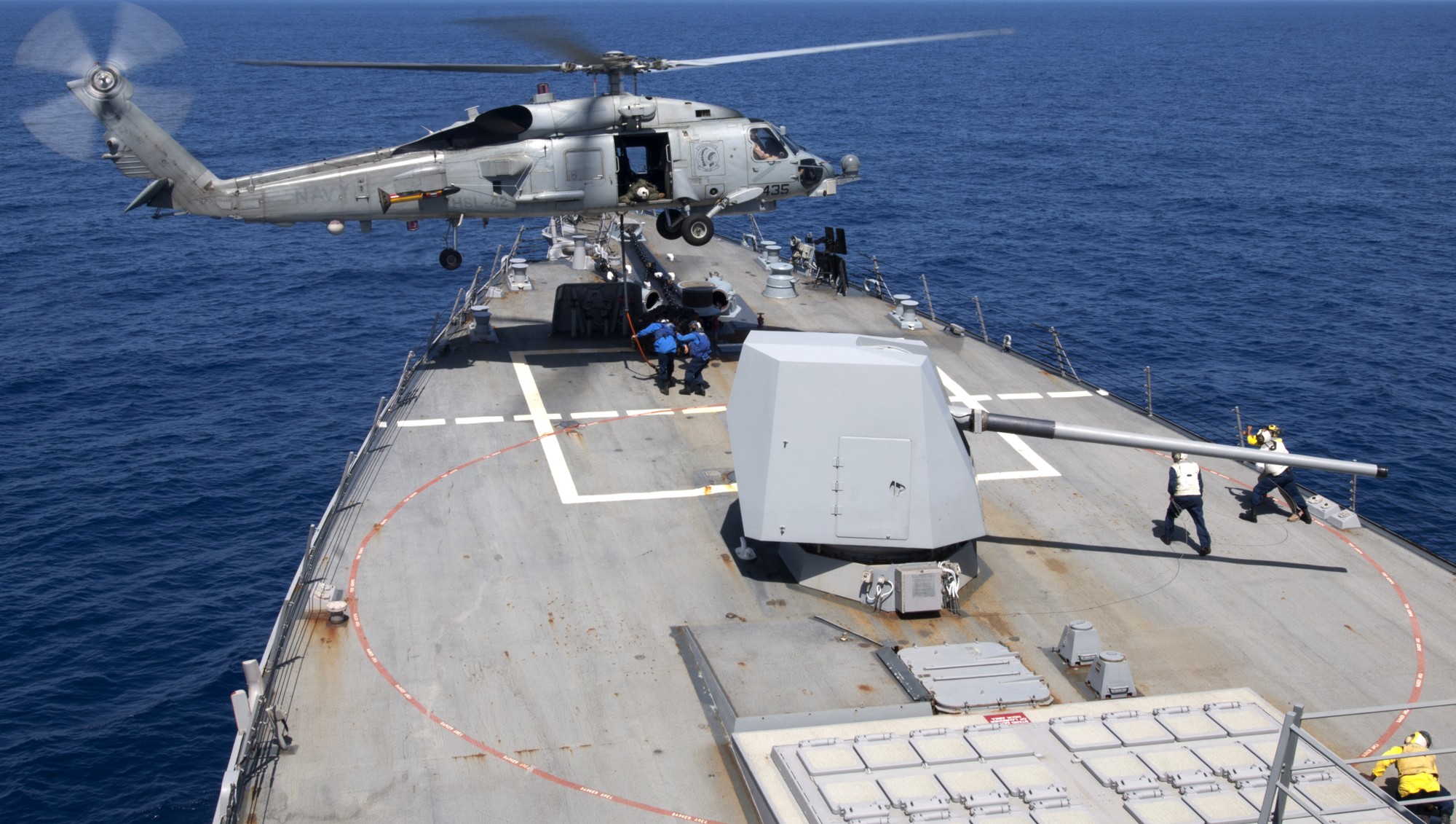 ddg-95 uss james e. williams arleigh burke class guided missile destroyer vertrep helicopter 30