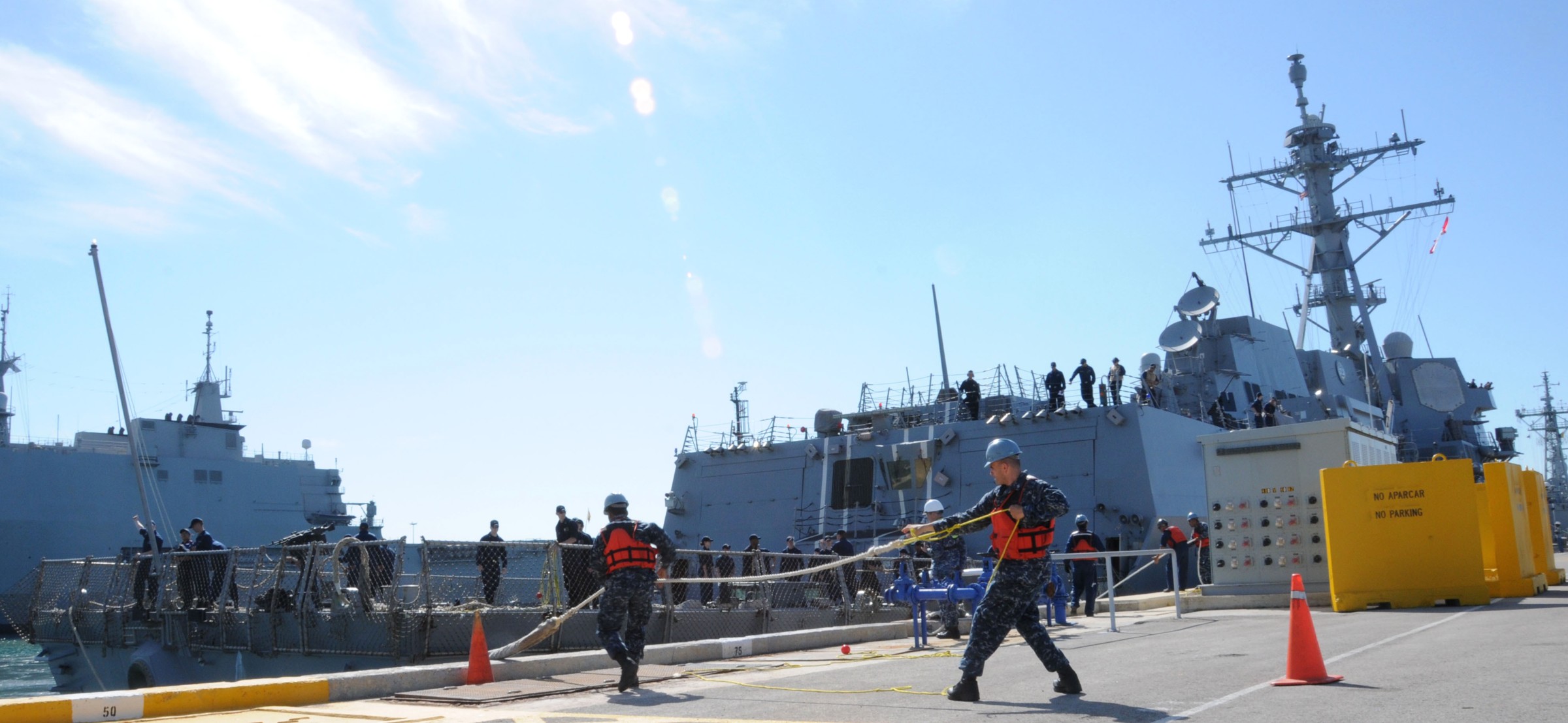 ddg-95 uss james e. williams arleigh burke class guided missile destroyer naval station rota spain 2014