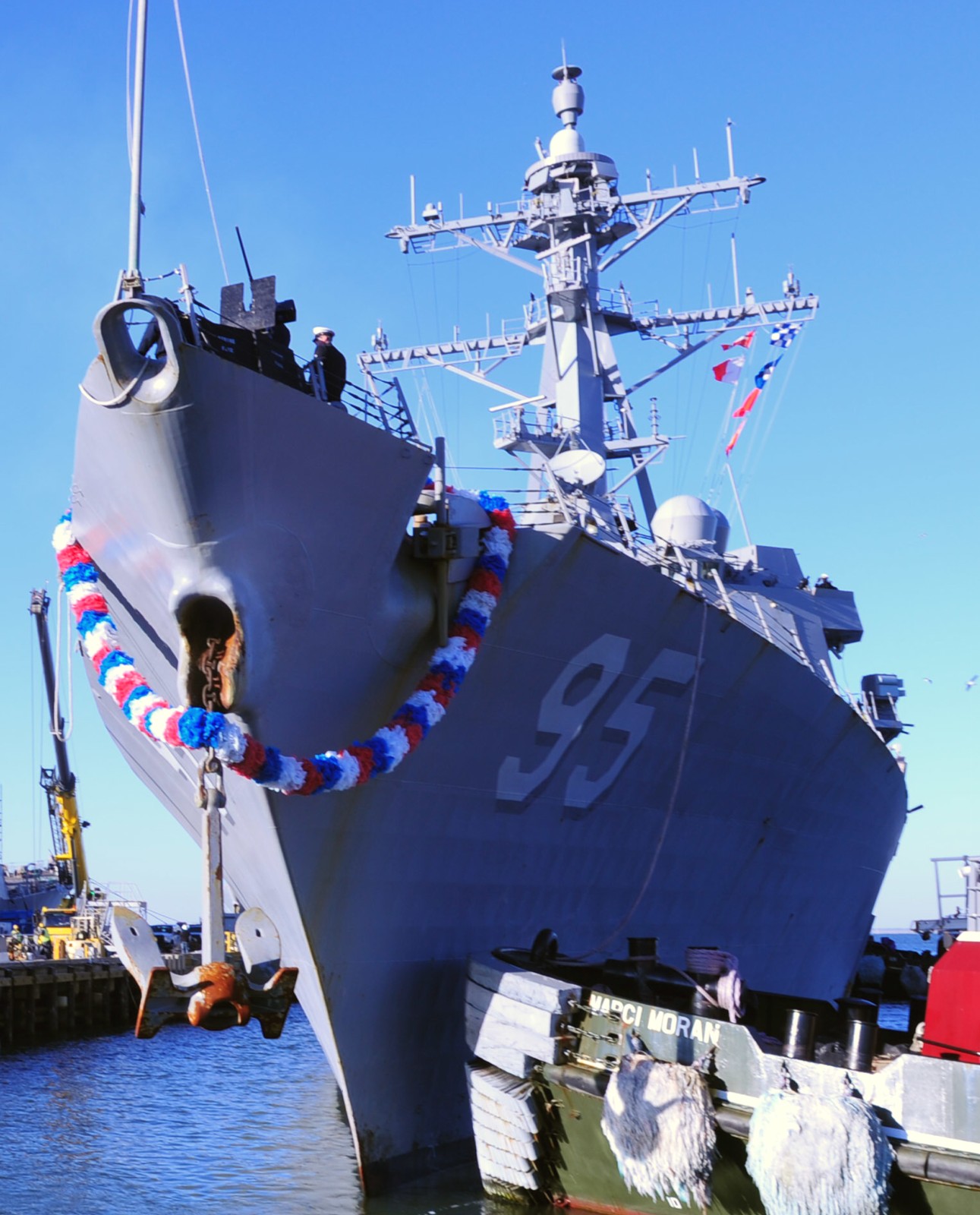 ddg-95 uss james e. williams arleigh burke class guided missile destroyer returning norfolk virginia 2015