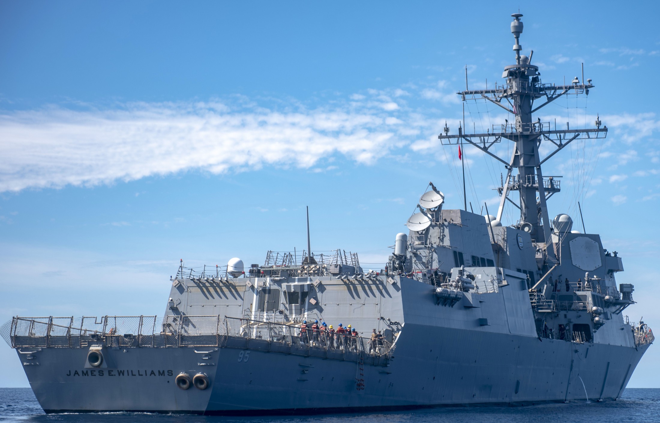 ddg-95 uss james e. williams arleigh burke class guided missile destroyer us navy 67