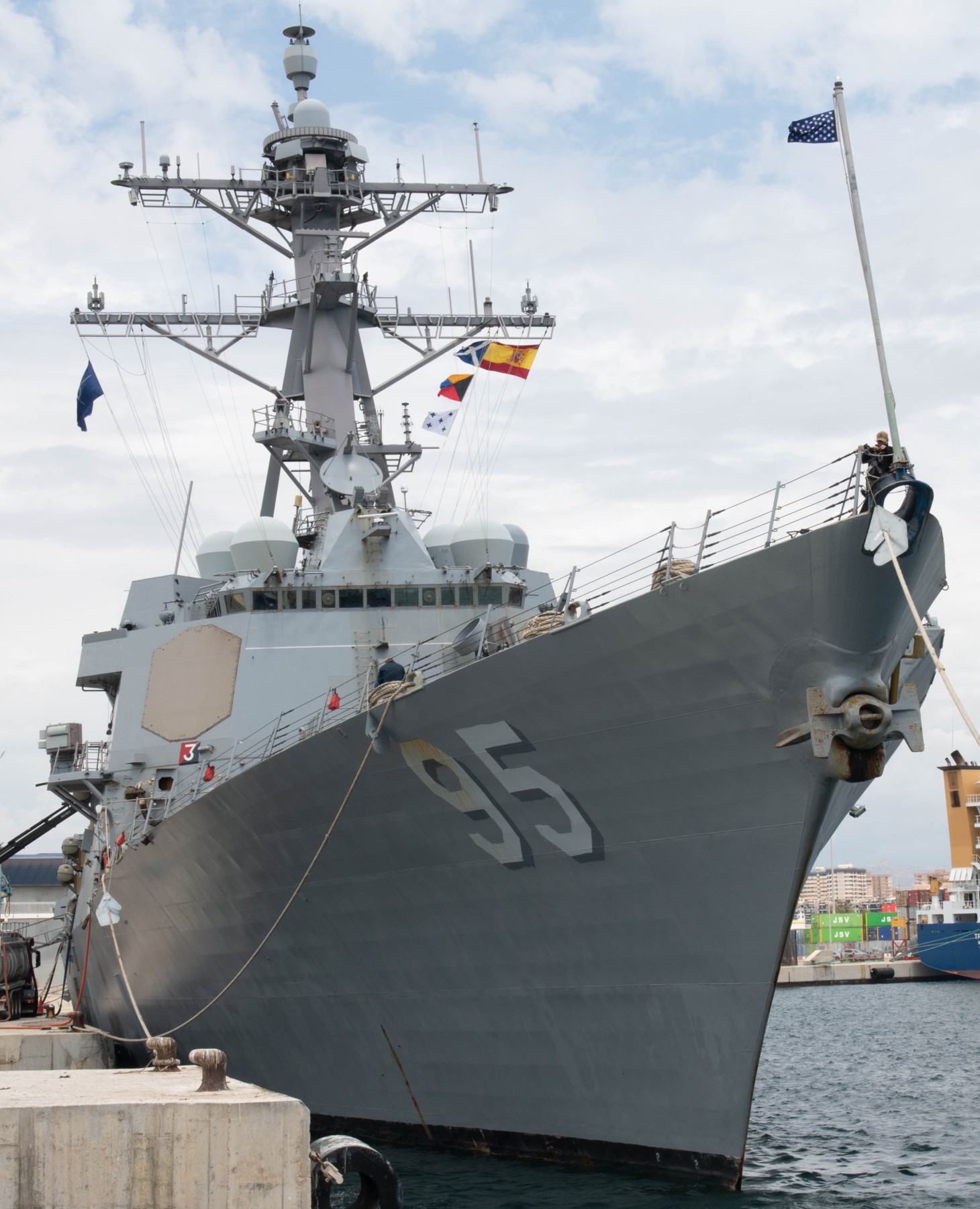 ddg-95 uss james e. williams arleigh burke class guided missile destroyer us navy alicante spain 2023