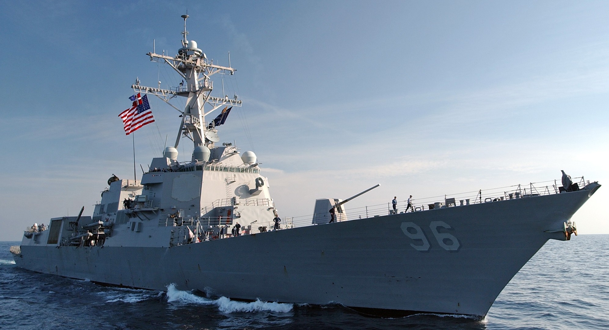 ddg-96 uss bainbridge arleigh burke class guided missile destroyer aegis us navy bath iron works maine 11x