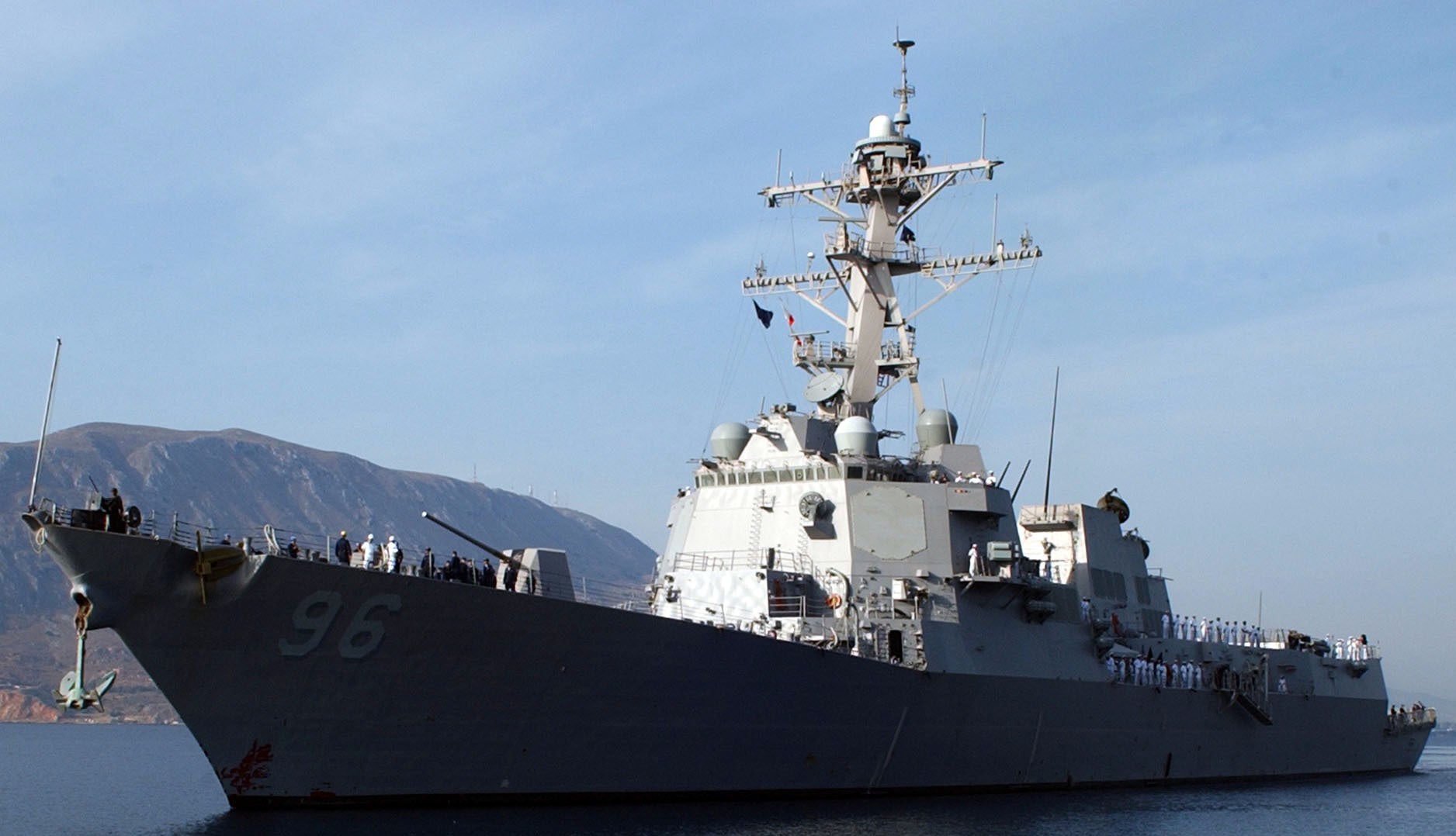 ddg-96 uss bainbridge arleigh burke class guided missile destroyer aegis us navy souda bay crete greece 15