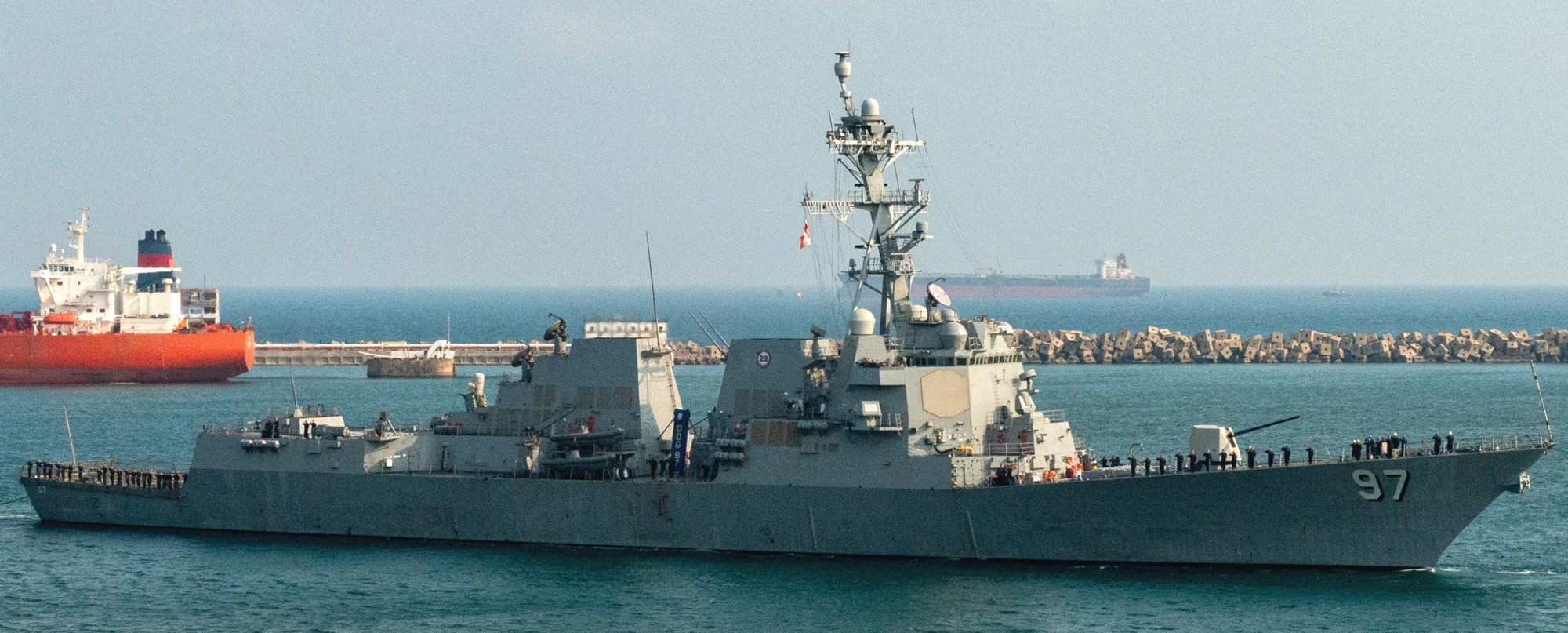 ddg-97 uss halsey arleigh burke class guided missile destroyer visakhapatnam india 2024