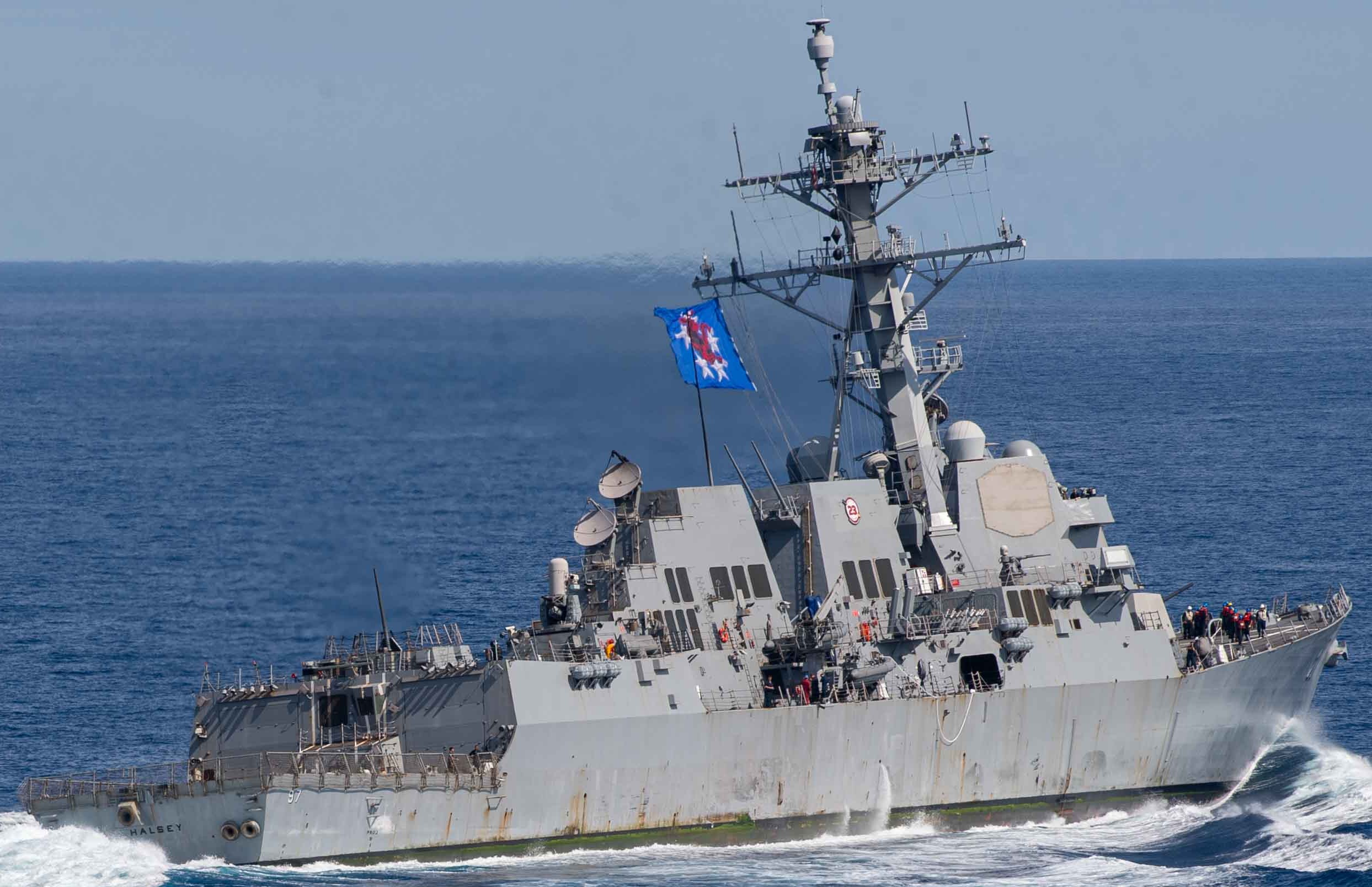 ddg-97 uss halsey arleigh burke class guided missile destroyer aegis south china sea 2024 95