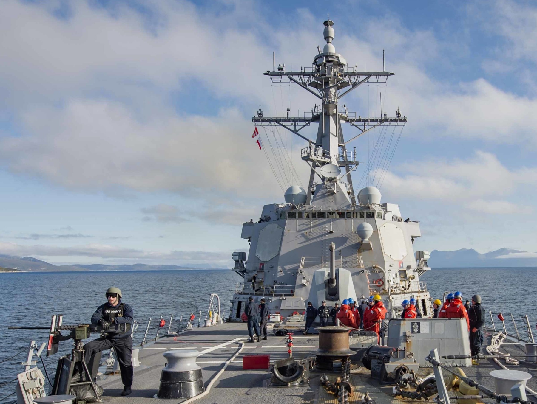 ddg-99 uss farragut arleigh burke class guided missile destroyer aegis us navy tromso norway 47