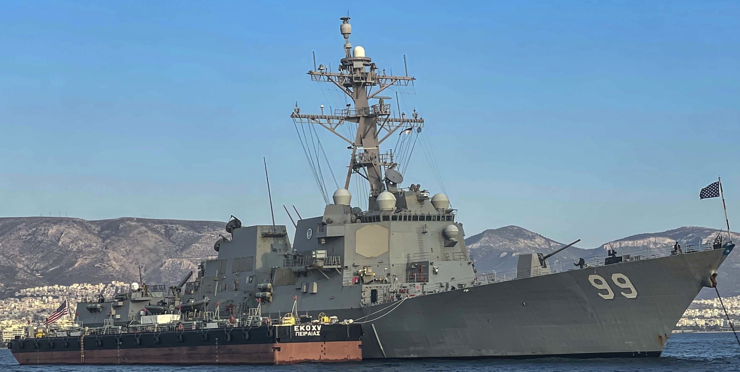 ddg-99 uss farragut arleigh burke class guided missile destroyer aegis us navy piraeus greece 76