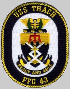 FFG-43 USS Thach patch crest insignia