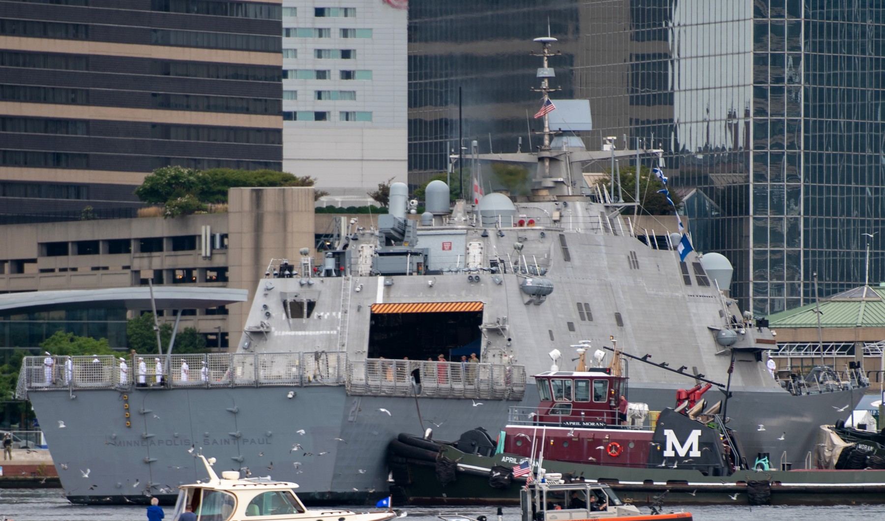 lcs-21 uss minneapolis saint paul freedom class littoral combat ship us navy baltimore maryland fleet week 35