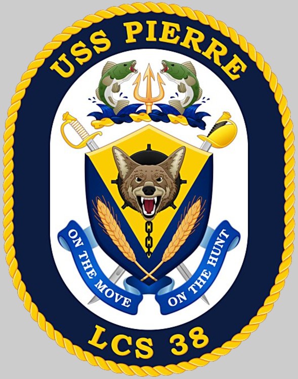 lcs-38 uss pierre insignia cresst patch badge independence class littoral combat ship us navy 02x