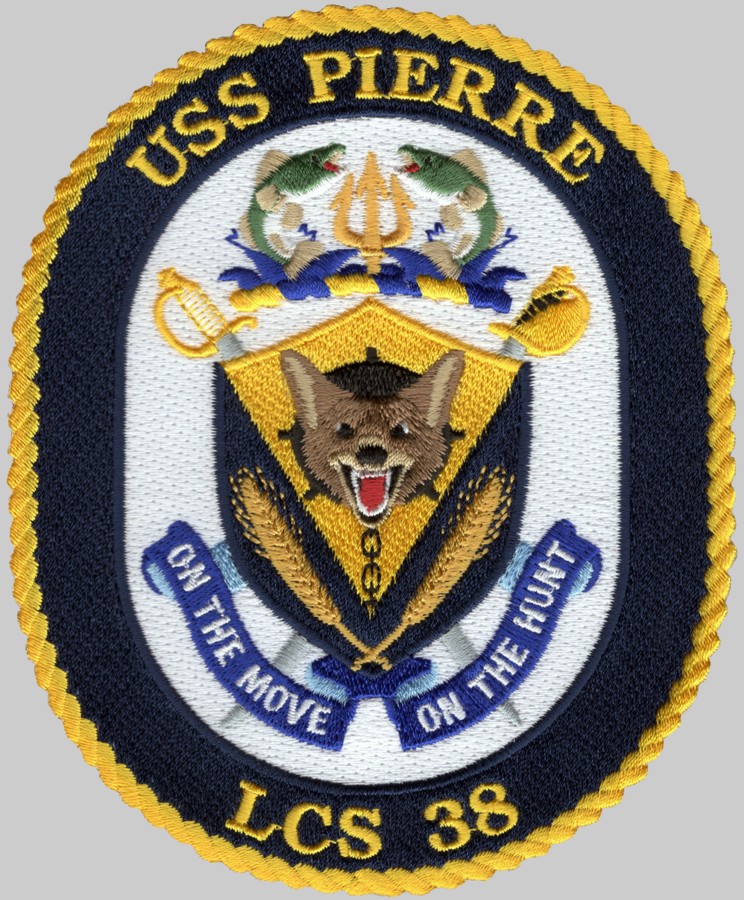 lcs-38 uss pierre insignia cresst patch badge independence class littoral combat ship 02pa