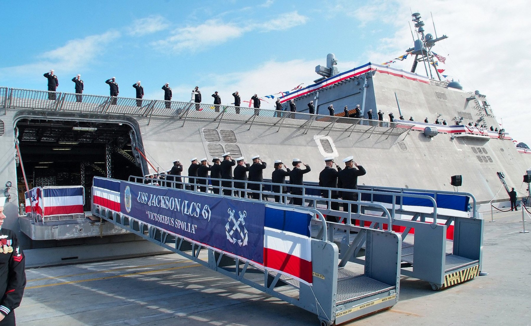 lcs-6 uss jackson independence class littoral combat ship us navy 26 commissioning