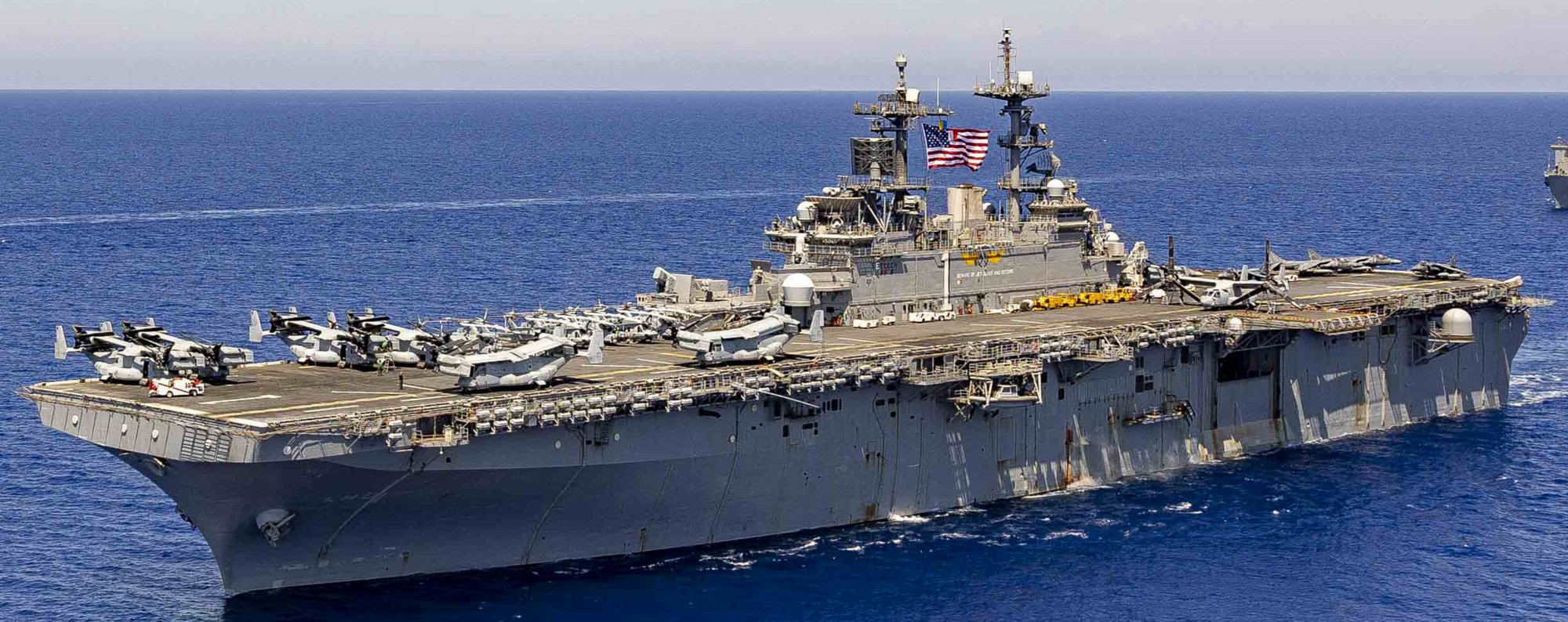 lhd-1 uss wasp amphibious assault landing ship dock helicopter vmm-365rein mediterranean sea 2024 222