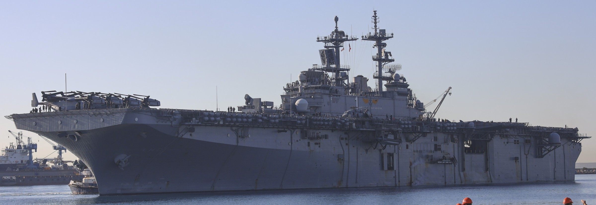 lhd-1 uss wasp amphibious assault landing ship dock helicopter vmm-365rein limassol cyprus 2024 224