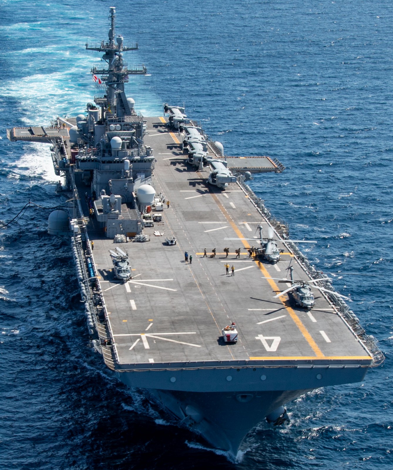 lhd-4 uss boxer wasp class amphibious assault ship landing helicopter dock exercise ssang yong korea 2024 170