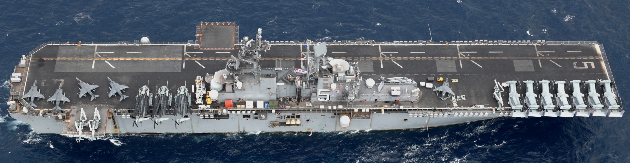 lhd-5 uss bataan wasp class amphibious assault ship dock landing helicopter vmm-162 marines mediterranean sea 2024 213