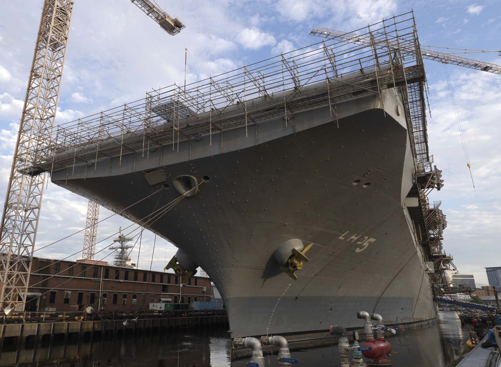 lhd-5 uss bataan wasp class amphibious assault ship dock landing helicopter nassco norfolk dsra 2024 227