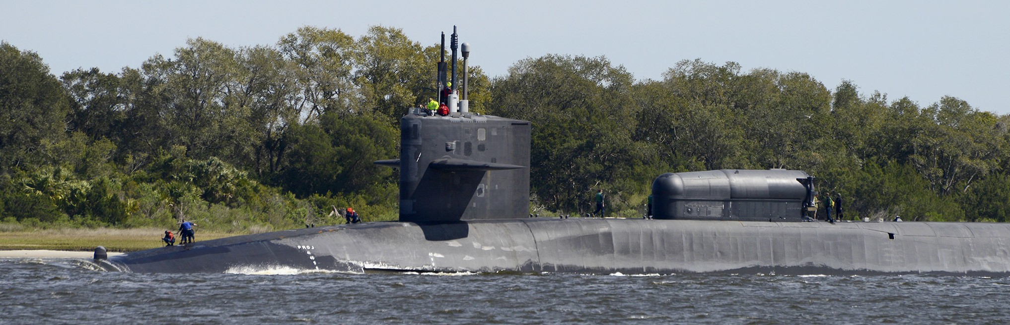 ssgn-729 uss georgia ohio class guided missile submarine returning subase kings bay georgia 2020 80