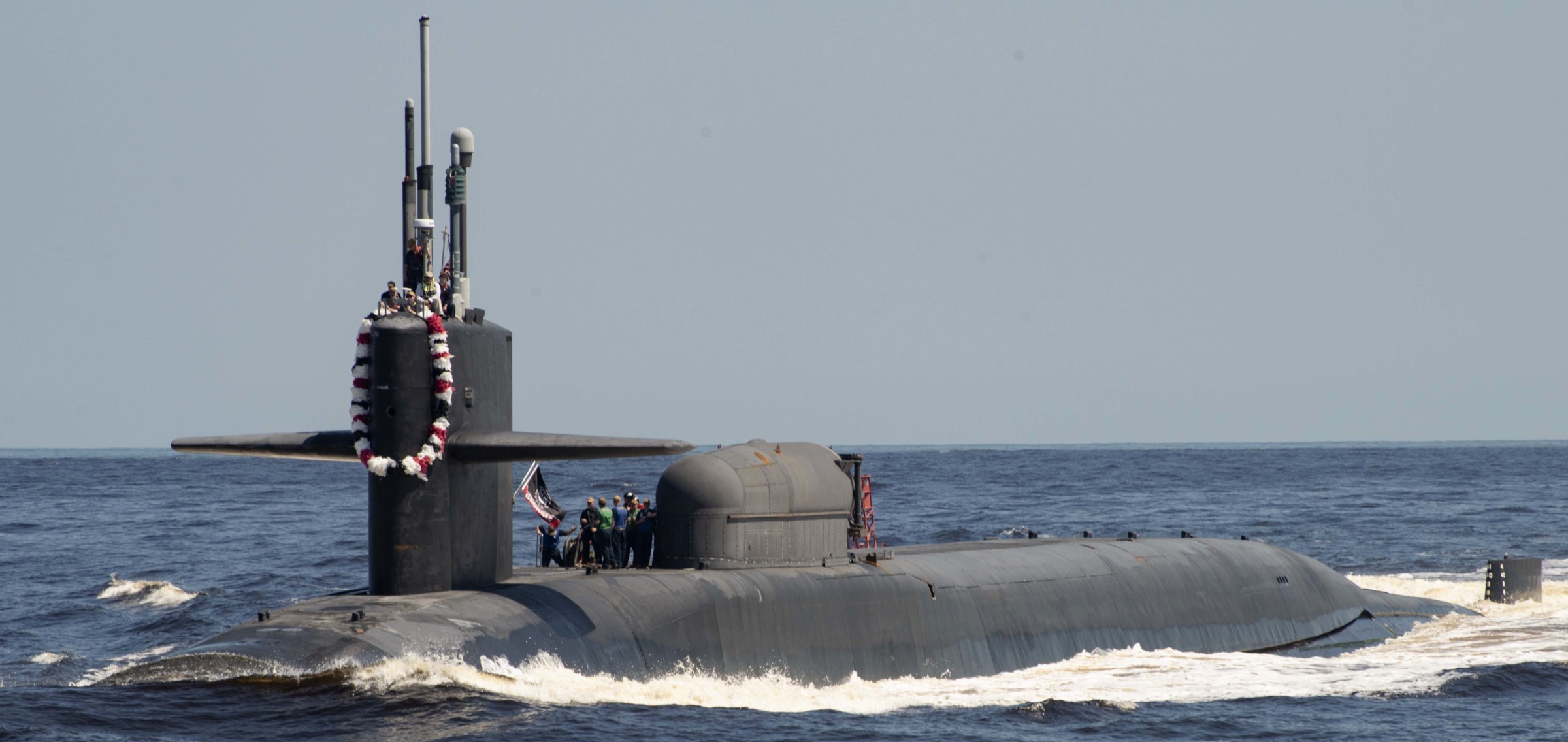 ssgn-729 uss georgia ohio class guided missile submarine returning kings bay georgia 2022 87