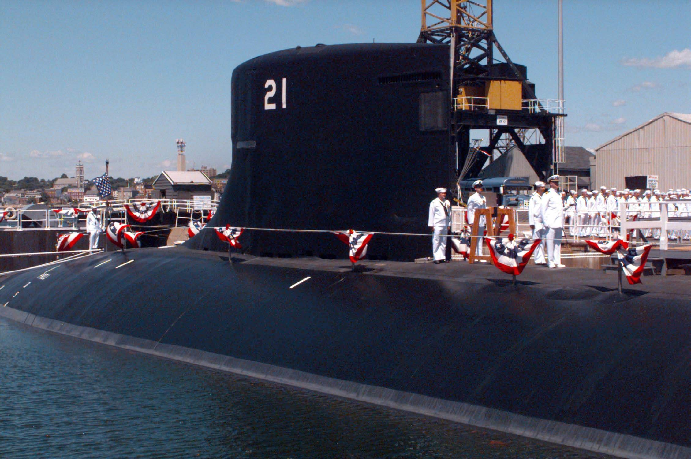 ssn-21 uss seawolf attack submarine us navy commissioning ceremony gdeb groton 40