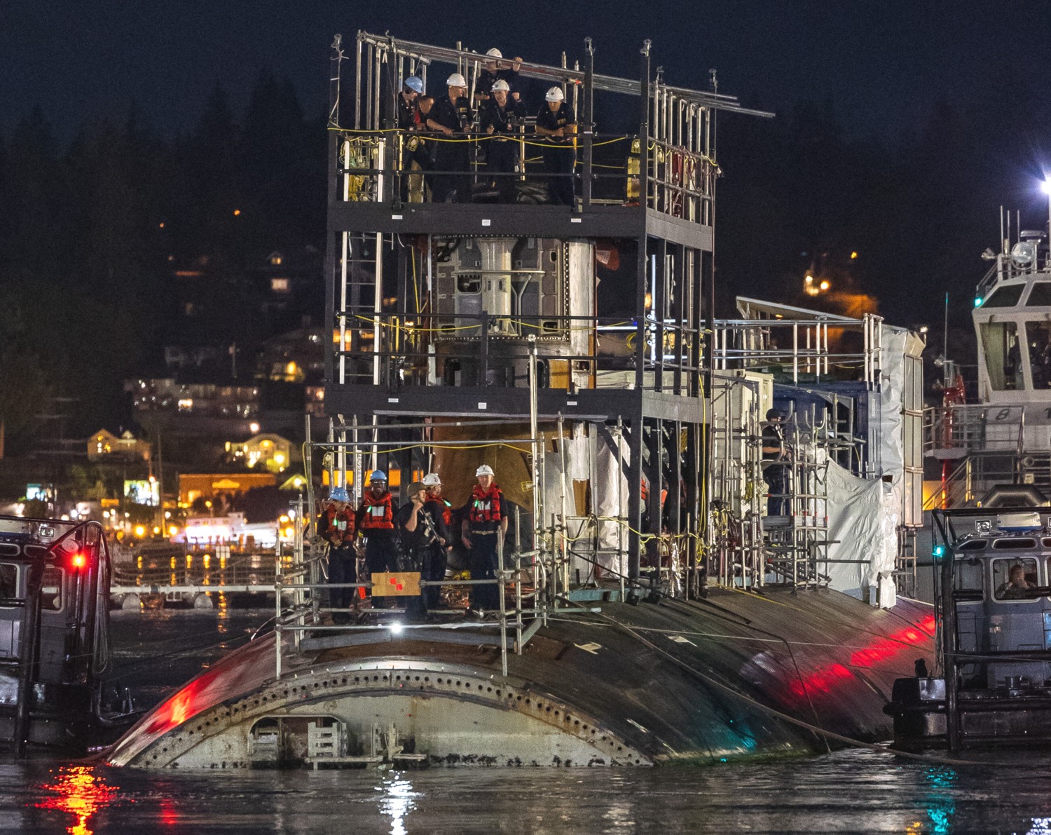 ssn-22 uss connecticut seawolf class attack submarine puget sound naval shipyard washington edsra 65