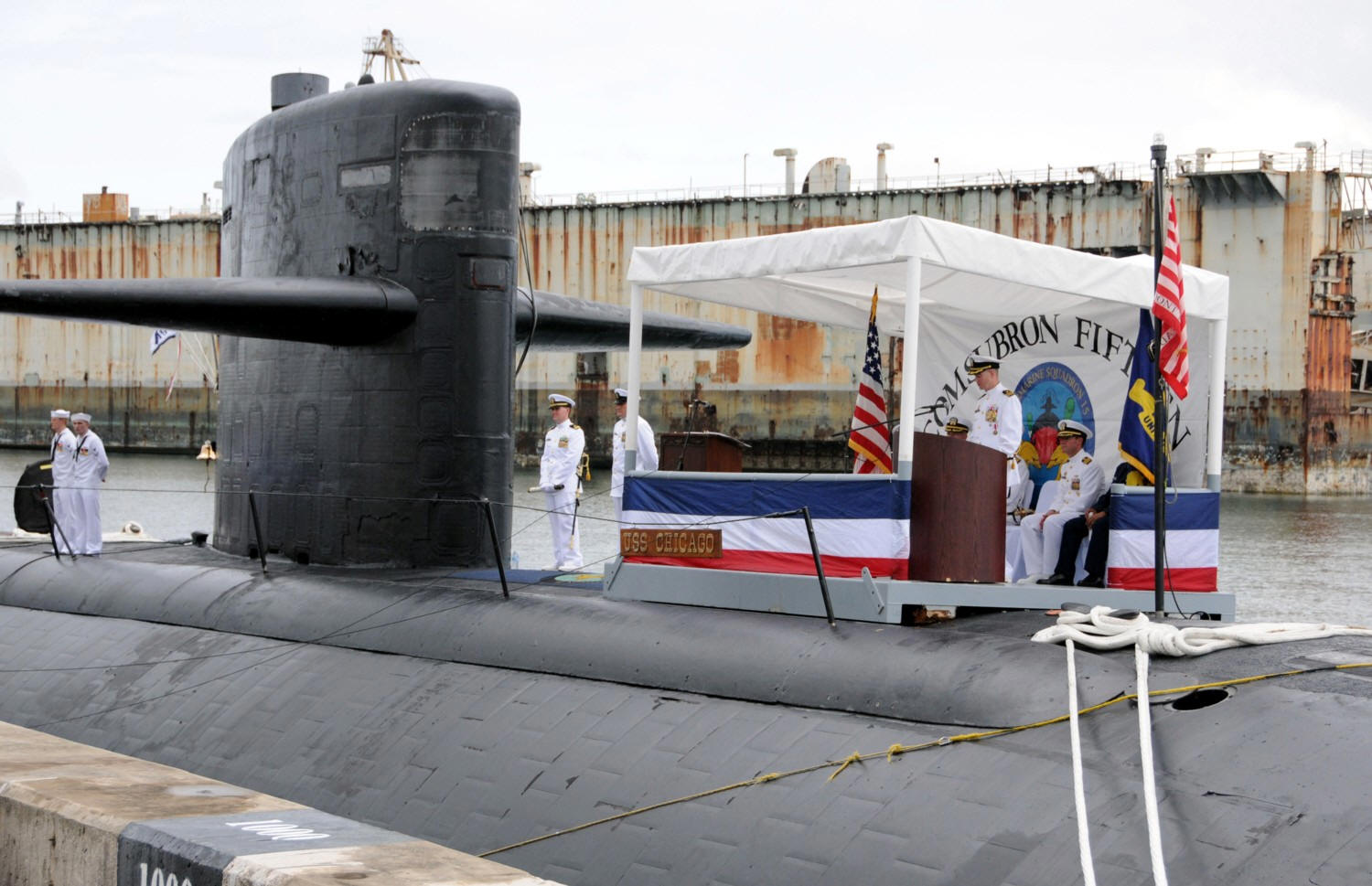 ssn-721 uss chicago apra harbor guam 2013