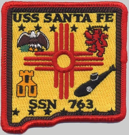 ssn-763 uss santa fe patch insignia