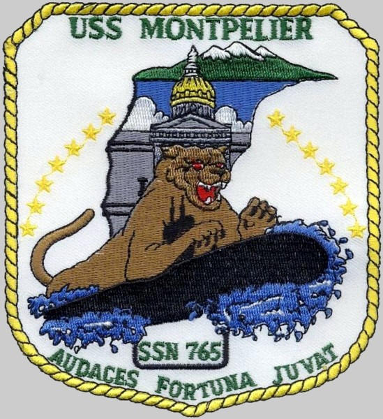 ssn-765 uss montpelier patch insignia us navy