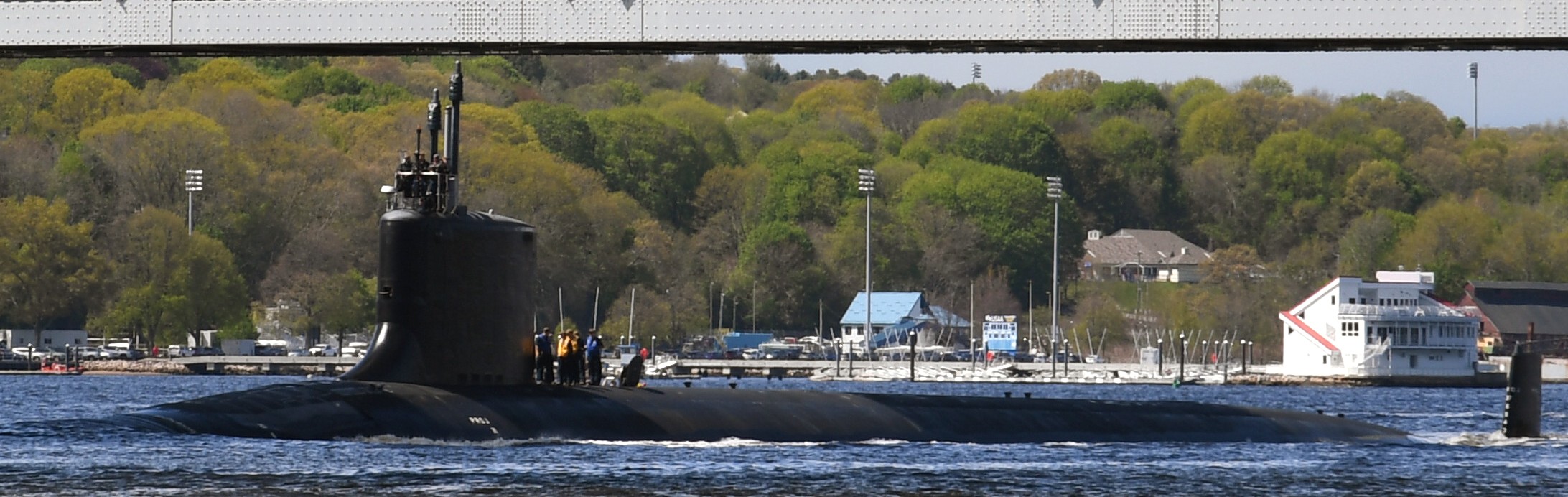 ssn-774 uss virginia class attack submarine departing subase new london groton 2023 68