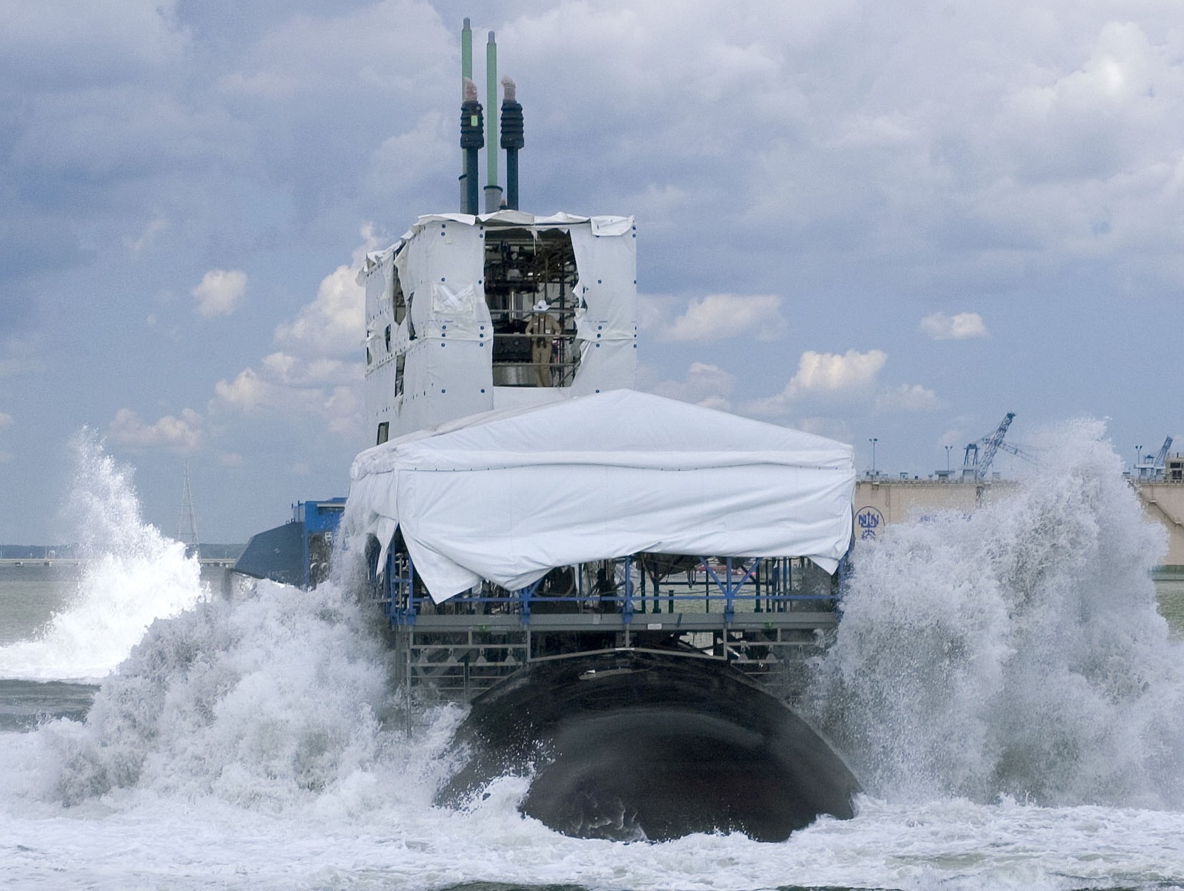 ssn-775 uss texas virginia class attack submarine ballast tank tests newport news 66