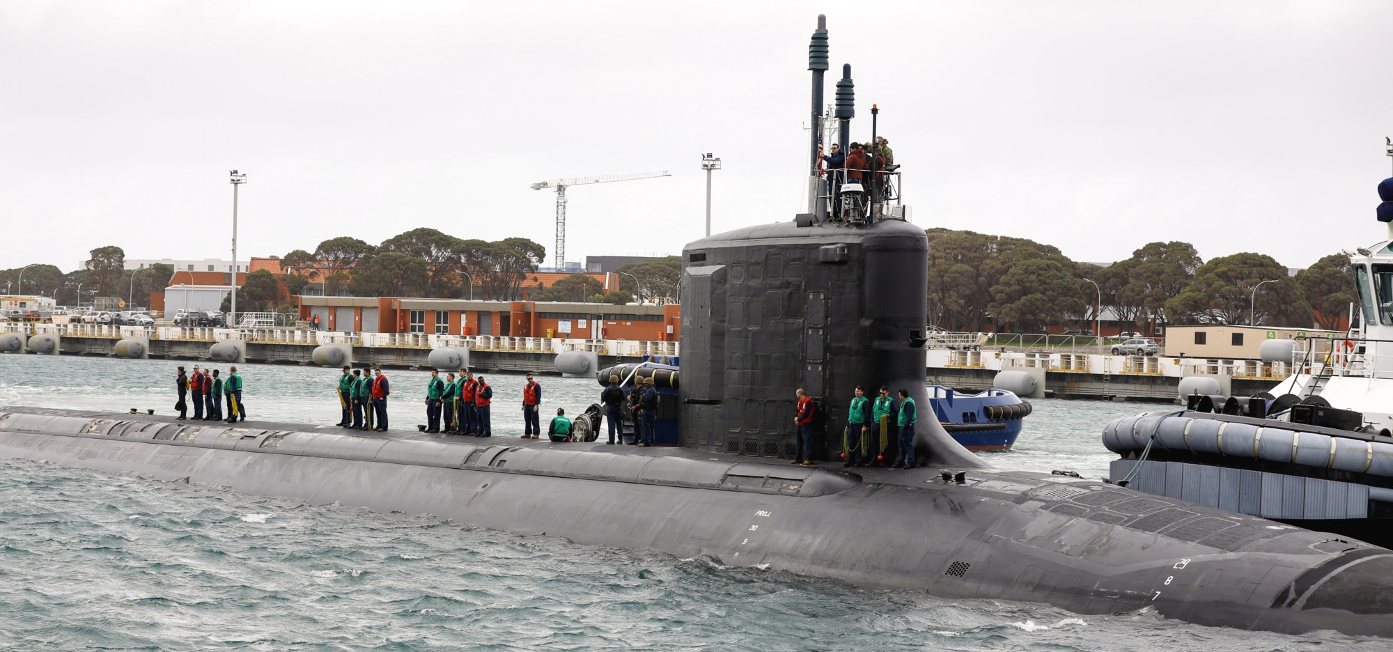 ssn-776 uss hawaii virginia class attack submarine royal australian navy base hmas stirling 2024 75