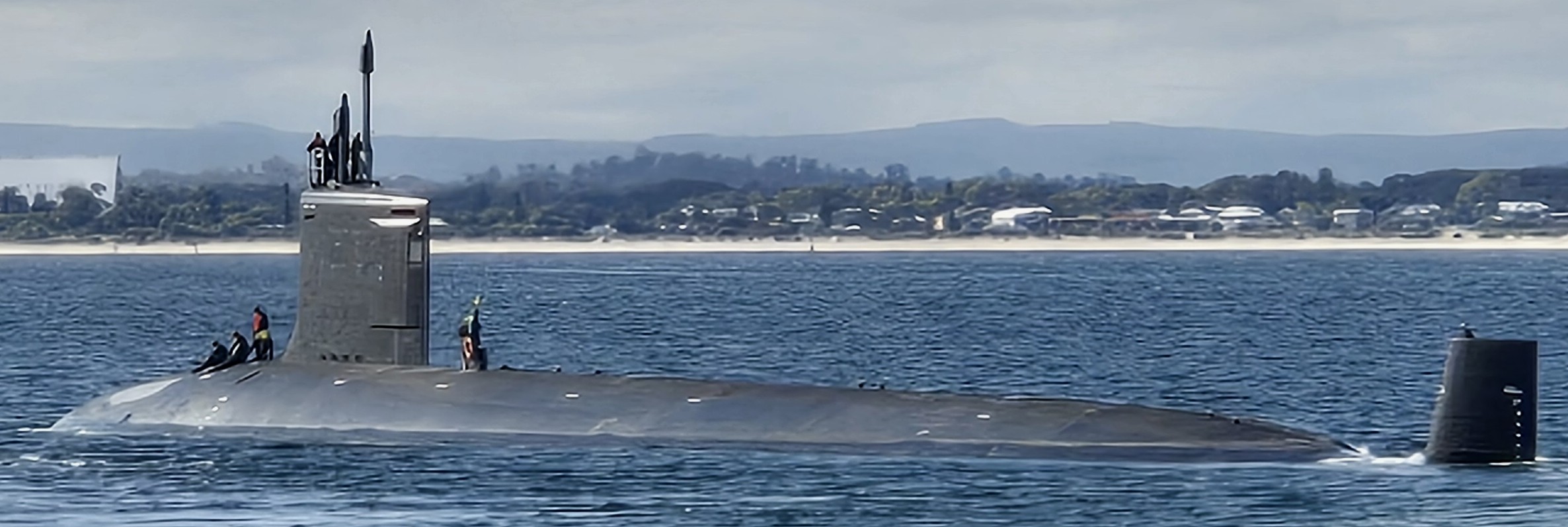 ssn-776 uss hawaii virginia class attack submarine departing hmas stirling australia 2024 78